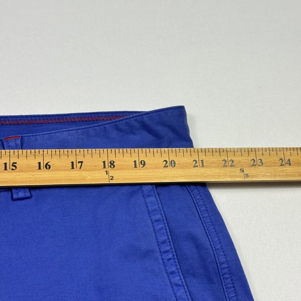 Robert Graham Shorts Mens‎ 42 Blue Classic Fit Stretch Casual Chino Flat Front